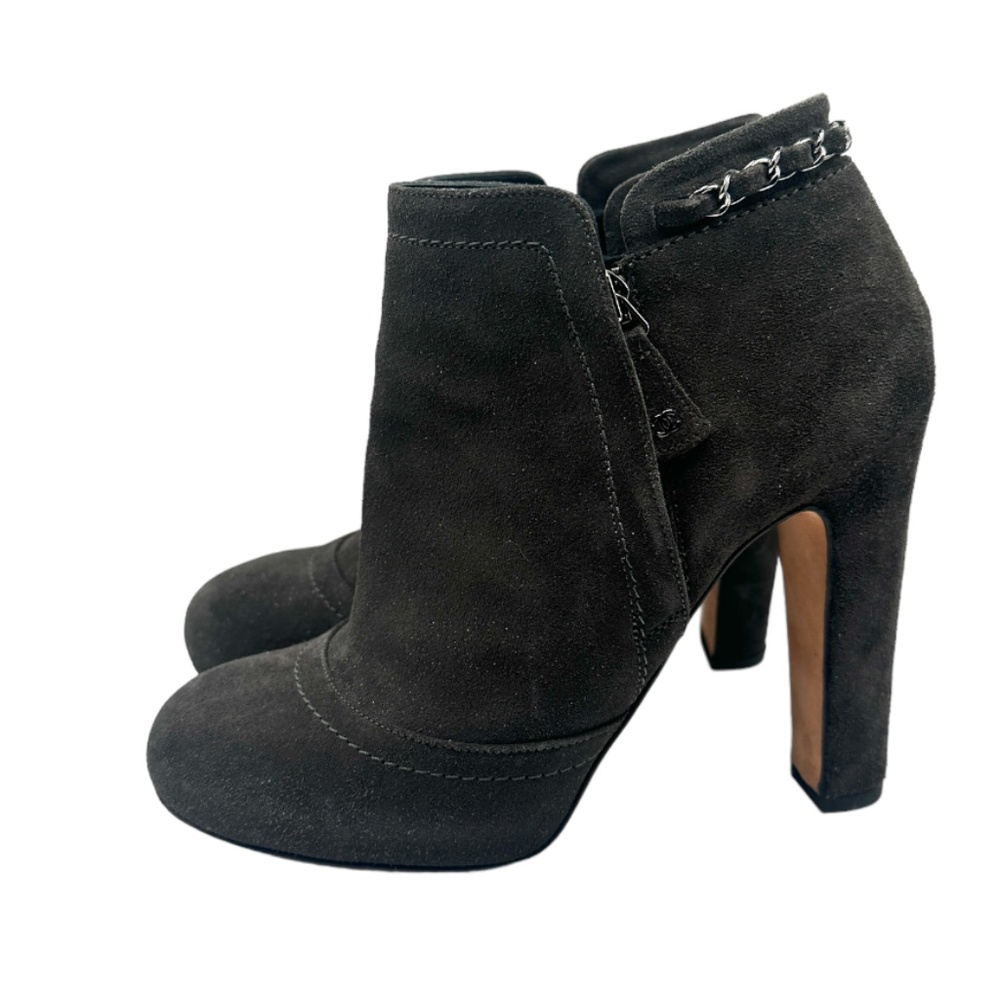 Chanel Chain Trim booties RETAIL 1595 - Picture 2 of 8